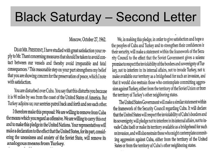 Black Saturday – Second Letter